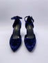 Lodi tizis pumps platform fluweel blauw